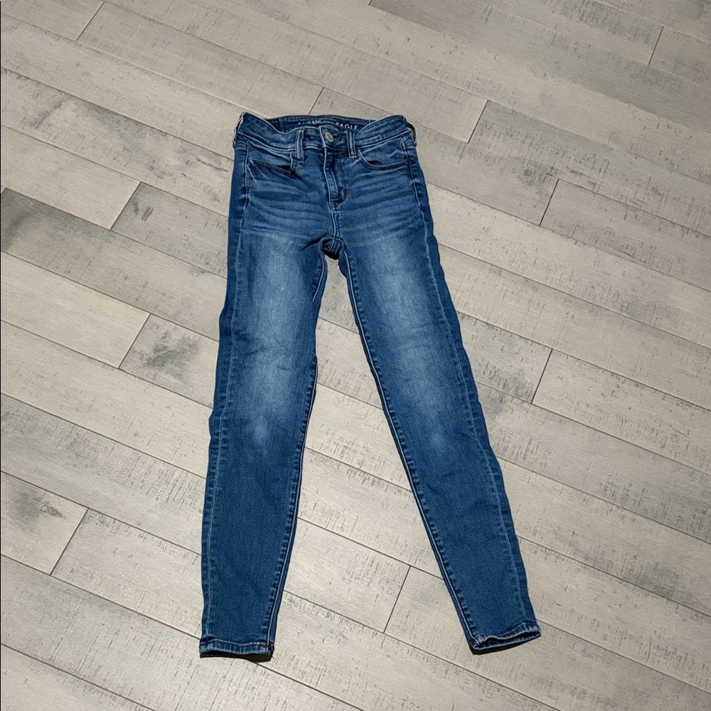 American Eagle Outfitters Dark Blue Skinny Jeans